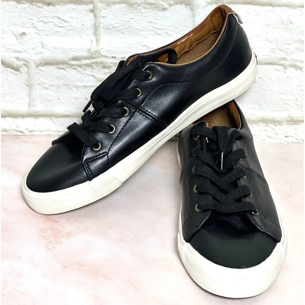 G.H. Bass & Co. Men's Boy's Black Preppy Sneakers Size 8M‎